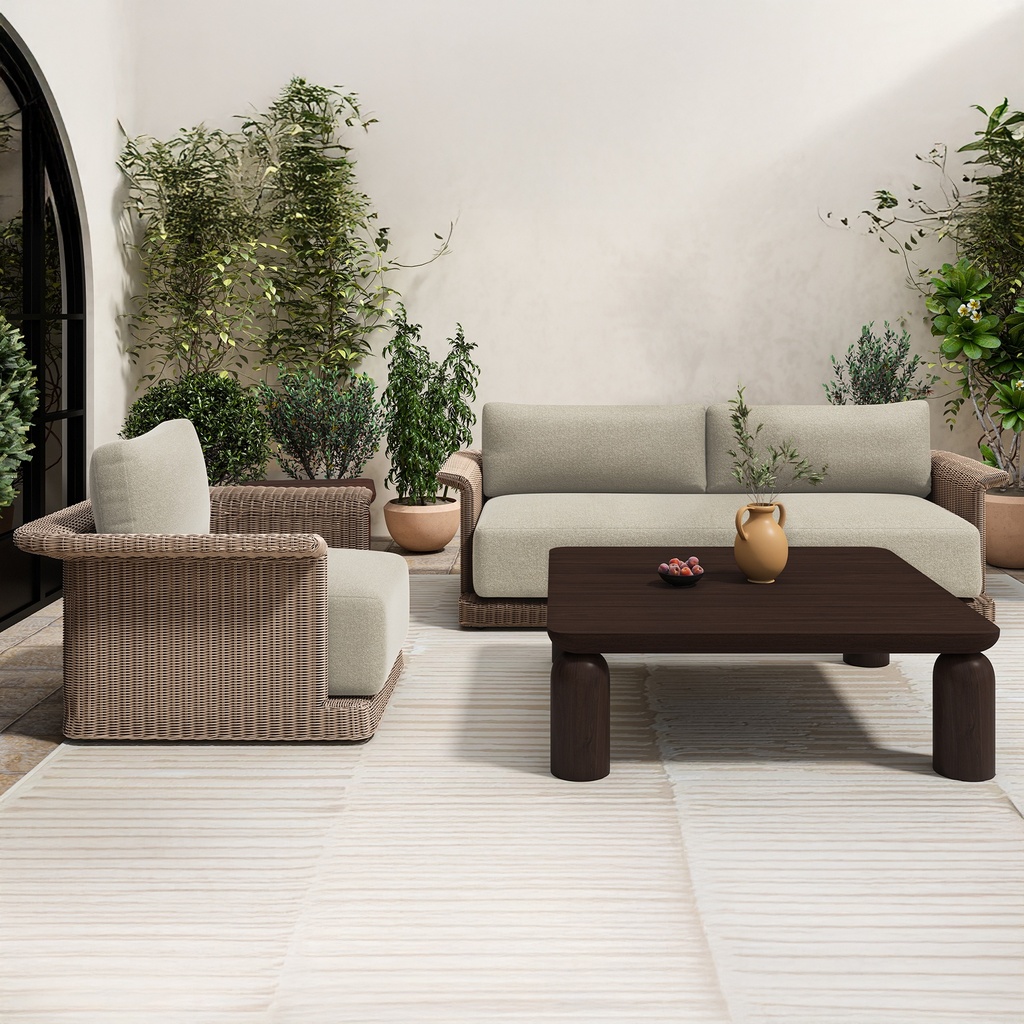 Barclay Outdoor Coffee Table Brown - 6