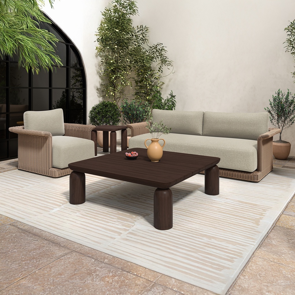 Barclay Outdoor Coffee Table Brown - 7