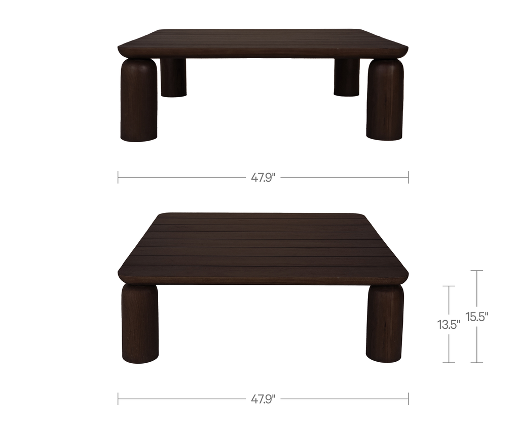 Barclay Outdoor Coffee Table Brown - 8