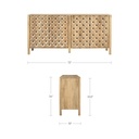 Fulton 4 Door Sideboard Natural - 9