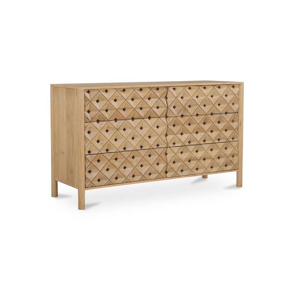 Fulton 6 Drawer Dresser Natural - 1