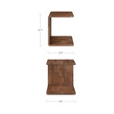 Carrie Side Table Walnut - 8