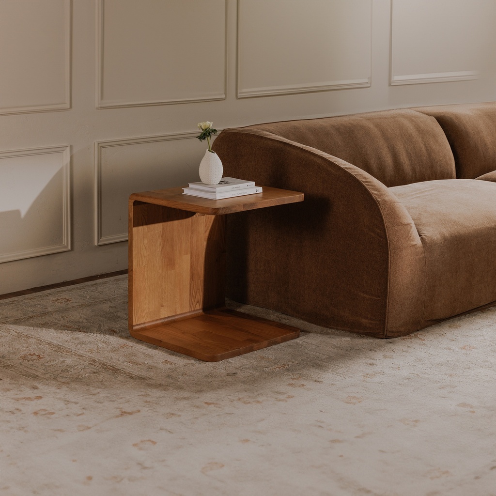 Carrie Side Table Natural Oak - 7