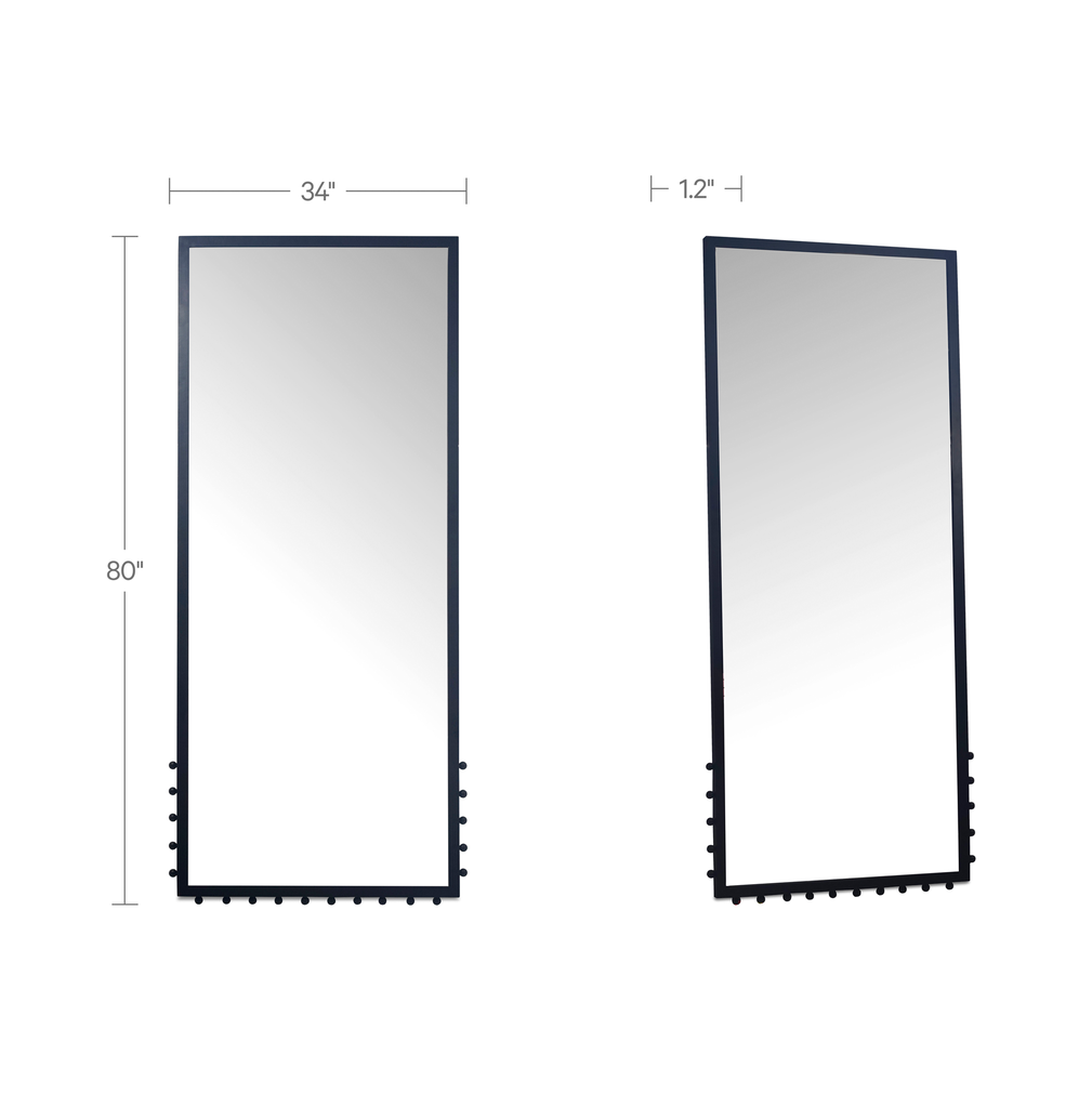 Figaro Floor Mirror Black - 5