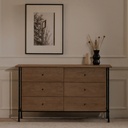 Rene 6 Drawer Dresser Brown - 8