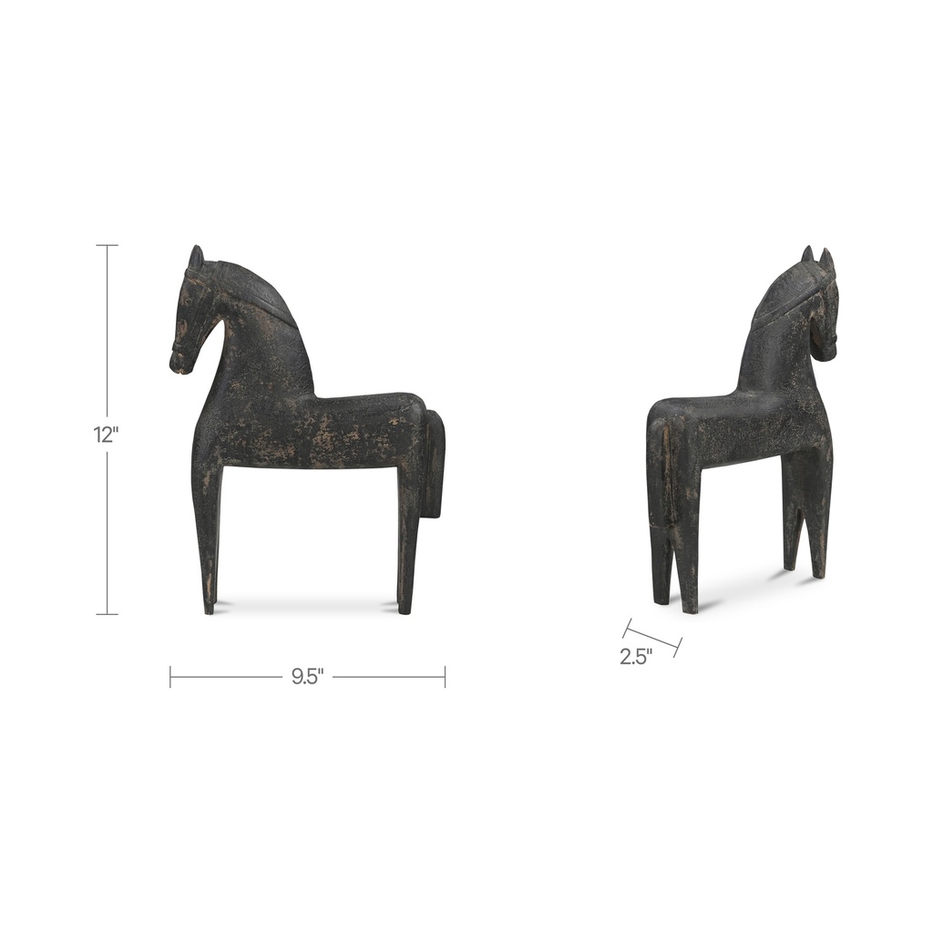 Gallant Wooden Sculpture Black - 6