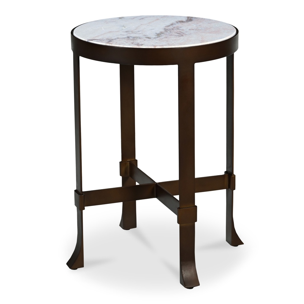 Holli Side Table White Marble - 1
