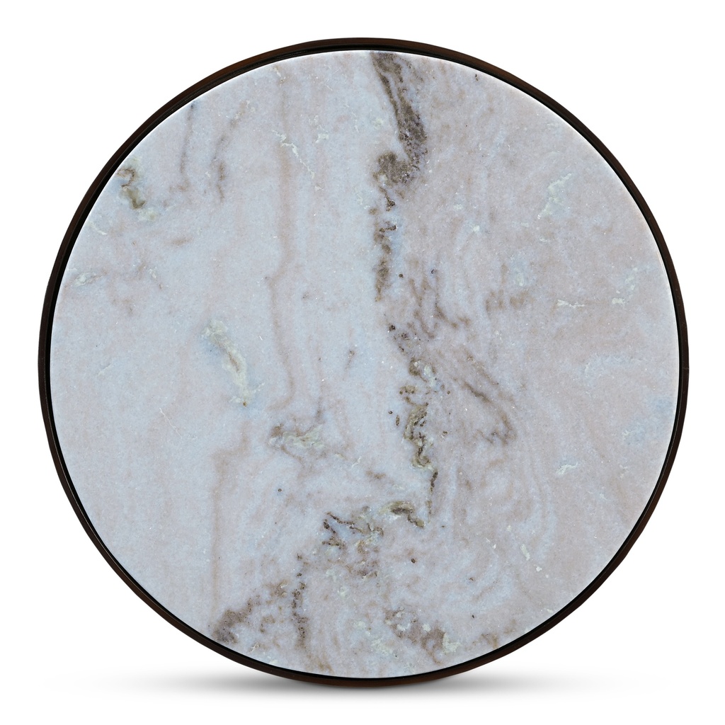 Holli Side Table White Marble - 3