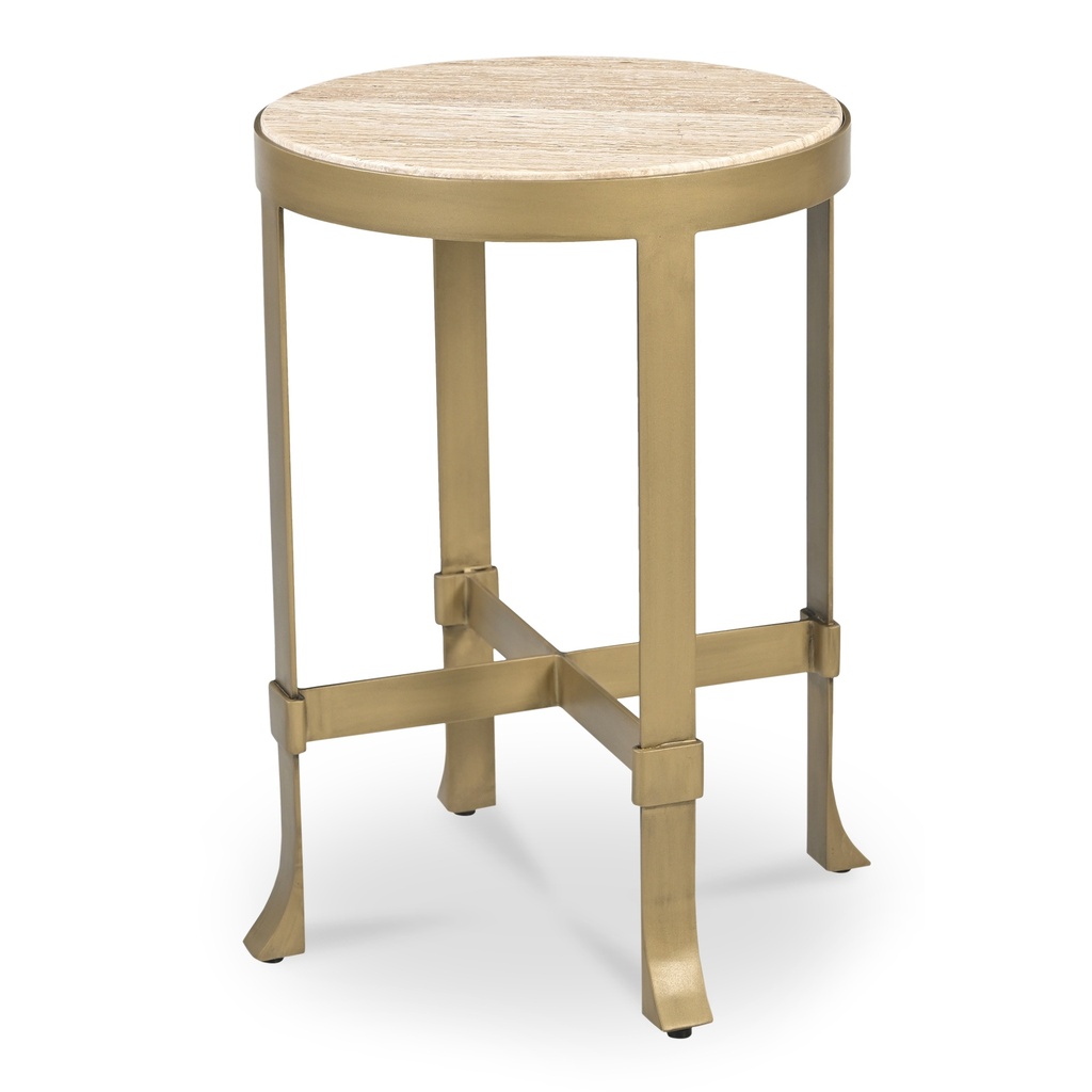 Holli Side Table Travertine - 1
