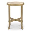 Holli Side Table Travertine - 2