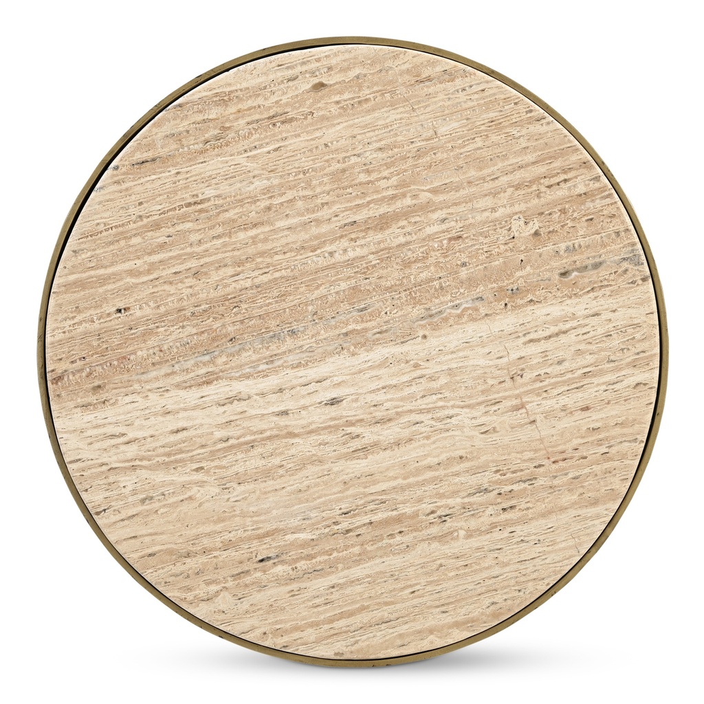 Holli Side Table Travertine - 3