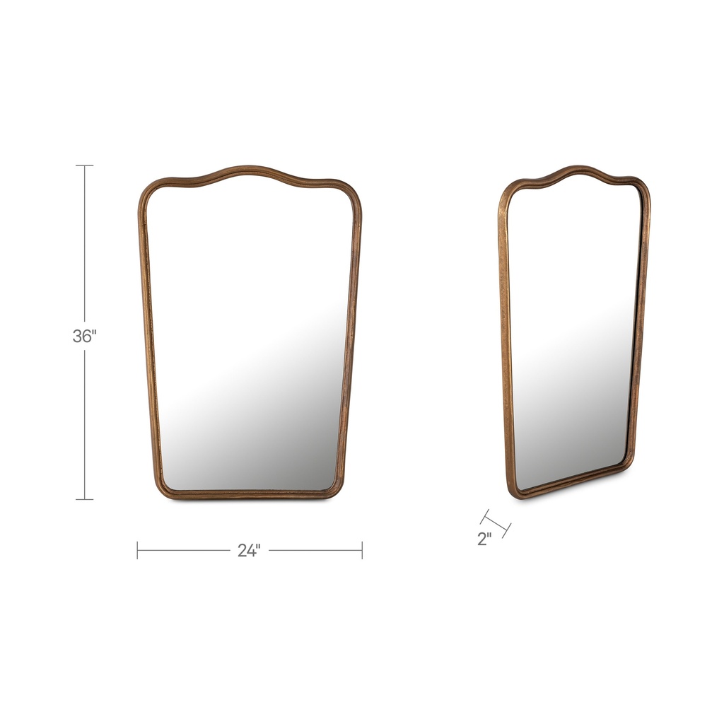 Keyes Mirror Brass - 6
