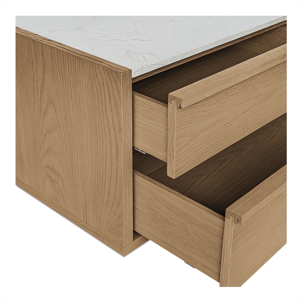 Ashcroft Nightstand Oak - 5