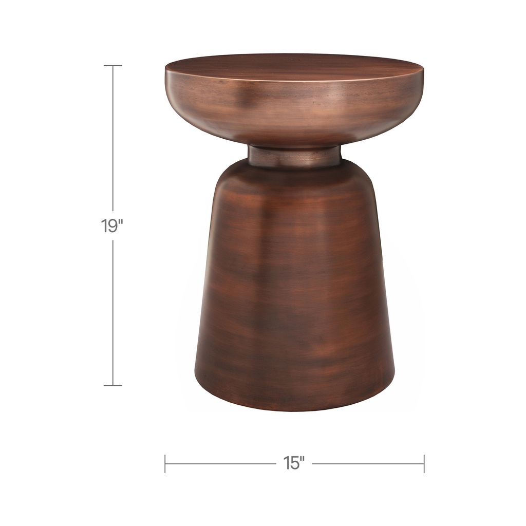 Arthur Accent Table Antique Copper - 5
