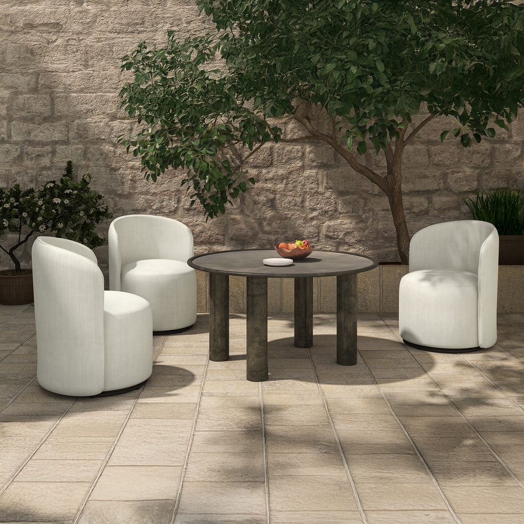 Deacon Outdoor Dining Table Deep Bronze - 6