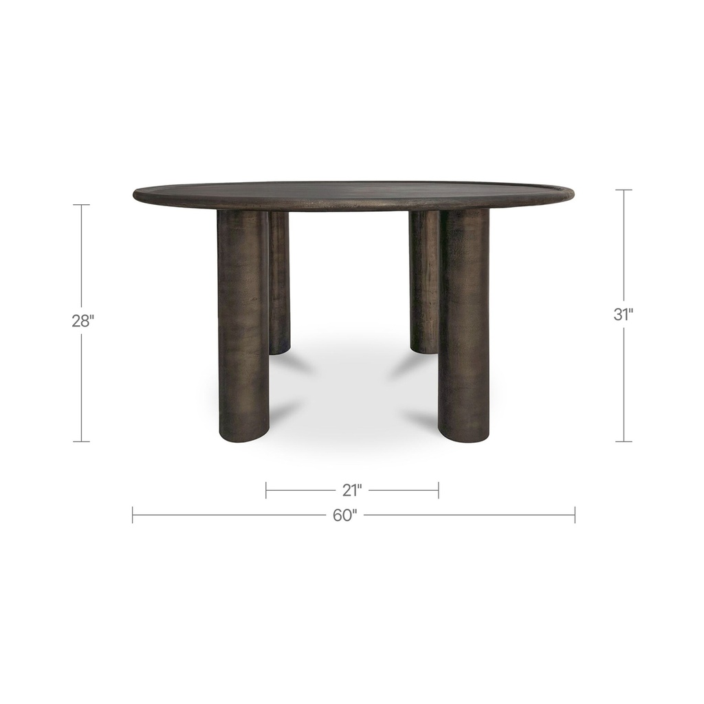Deacon Outdoor Dining Table Deep Bronze - 7