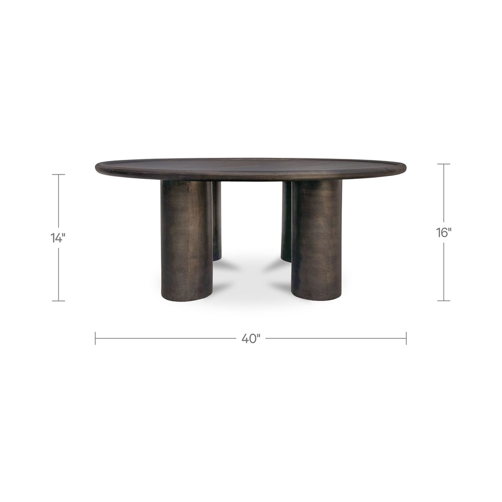 Deacon Outdoor Coffee Table Deep Bronze - 5