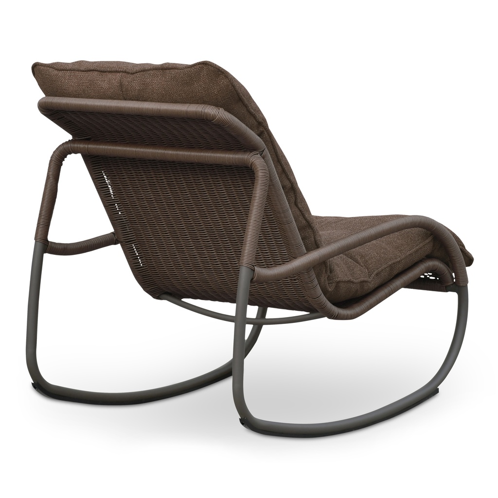 Lyra Outdoor Rocking Chair Brown - 1