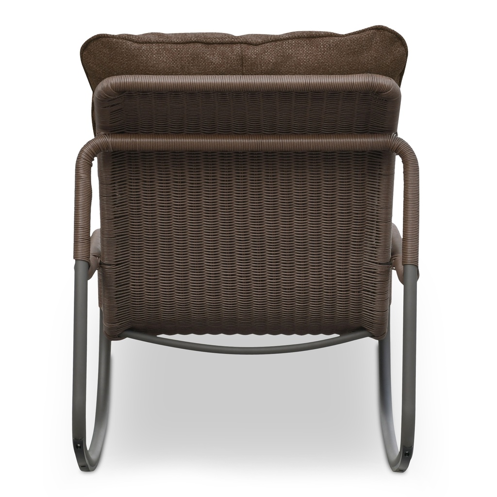 Lyra Outdoor Rocking Chair Brown - 3