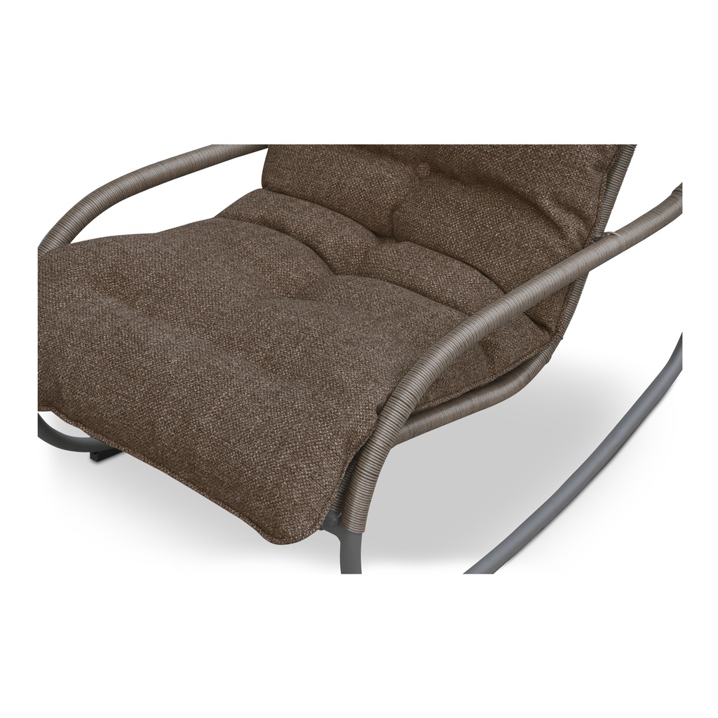 Lyra Outdoor Rocking Chair Brown - 4