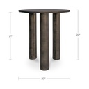 Deacon Outdoor Side Table Deep Bronze - 5