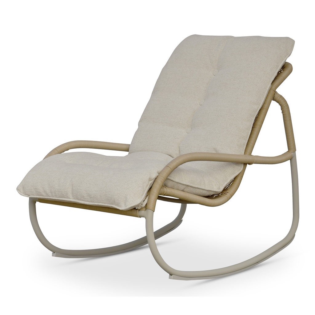 Lyra Outdoor Rocking Chair Beige - 2