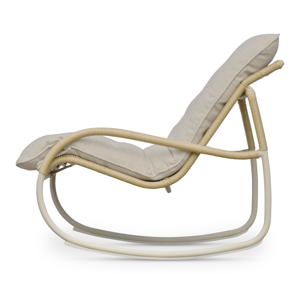 Lyra Outdoor Rocking Chair Beige - 3