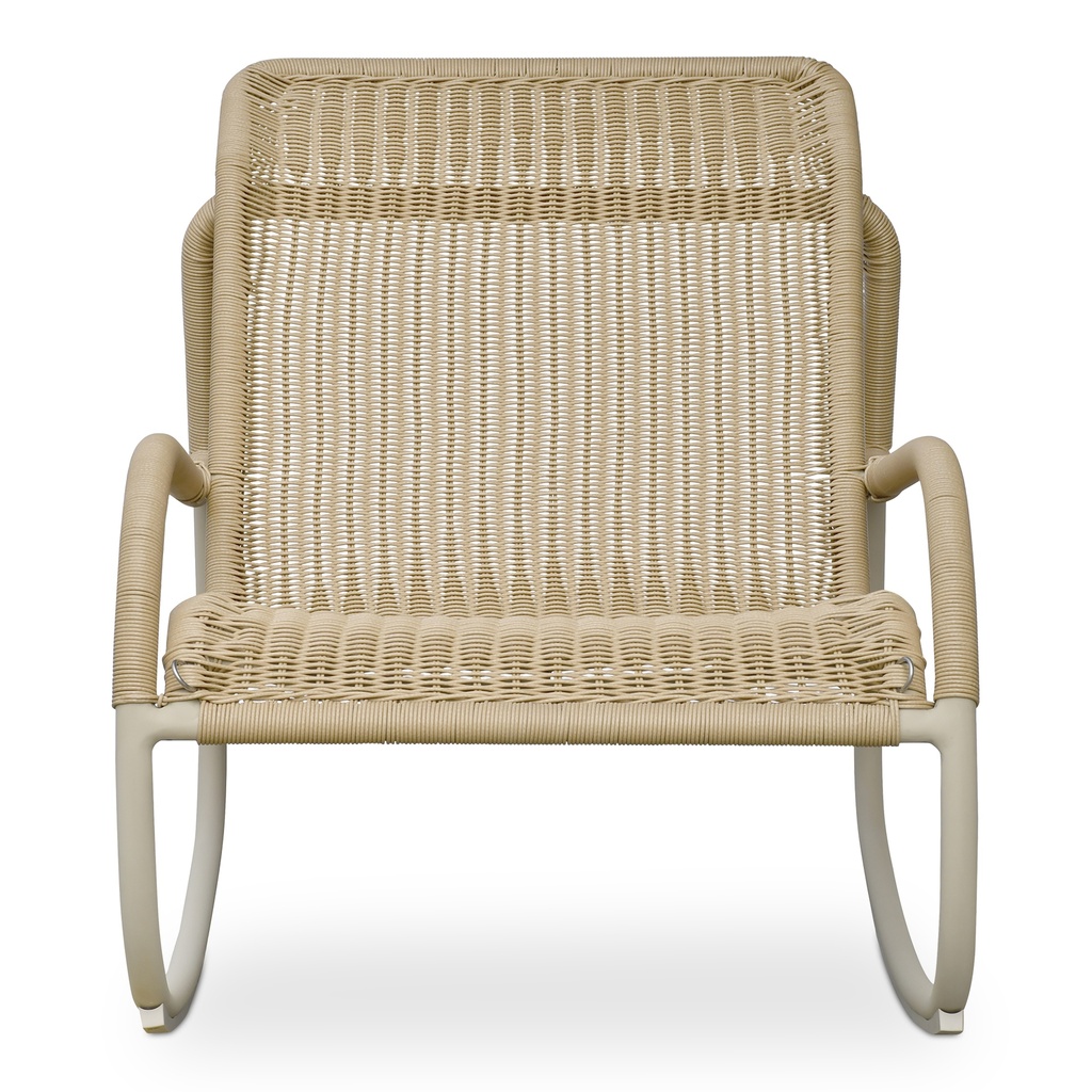 Lyra Outdoor Rocking Chair Beige - 4