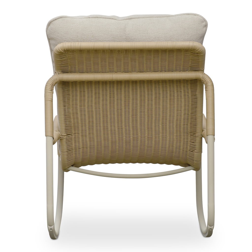 Lyra Outdoor Rocking Chair Beige - 5