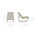Lyra Outdoor Rocking Chair Beige - 9