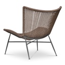 Paige Outdoor Accent Chair Brown - 1
