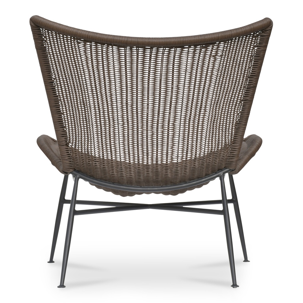 Paige Outdoor Accent Chair Brown - 3