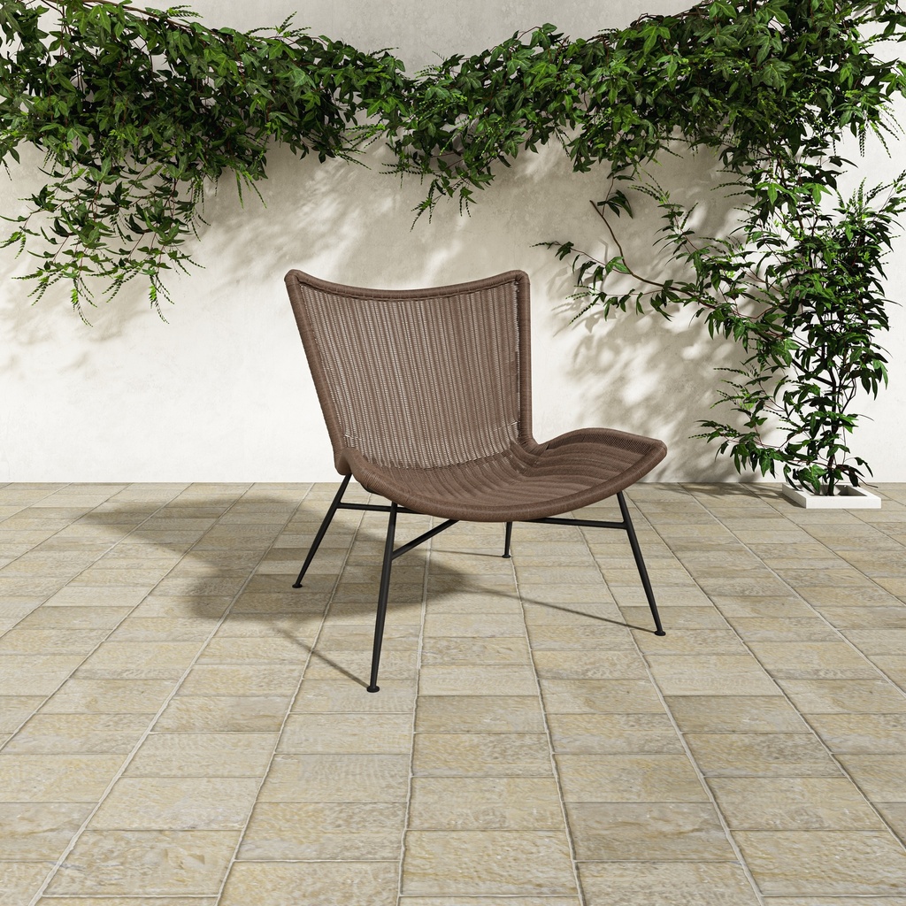 Paige Outdoor Accent Chair Brown - 6