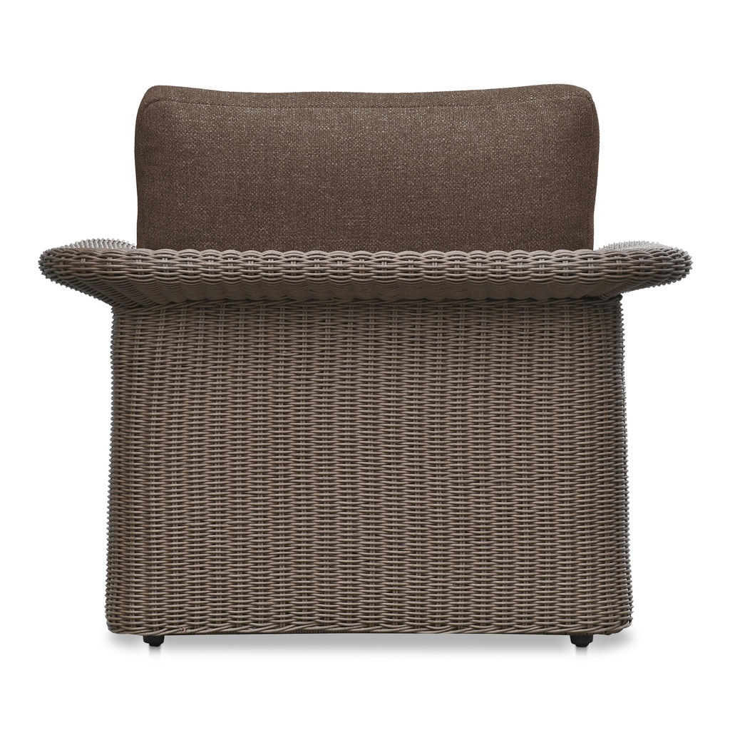 Meredith Outdoor Accent Chair Brown - 3