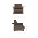 Meredith Outdoor Accent Chair Brown - 8