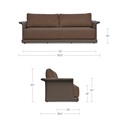 Meredith Outdoor Sofa Brown - 8