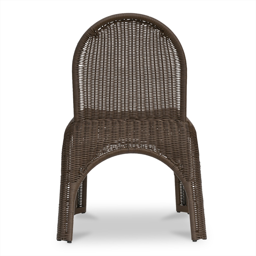 Kendall Outdoor Dining Chair Brown-Set of Two - 5