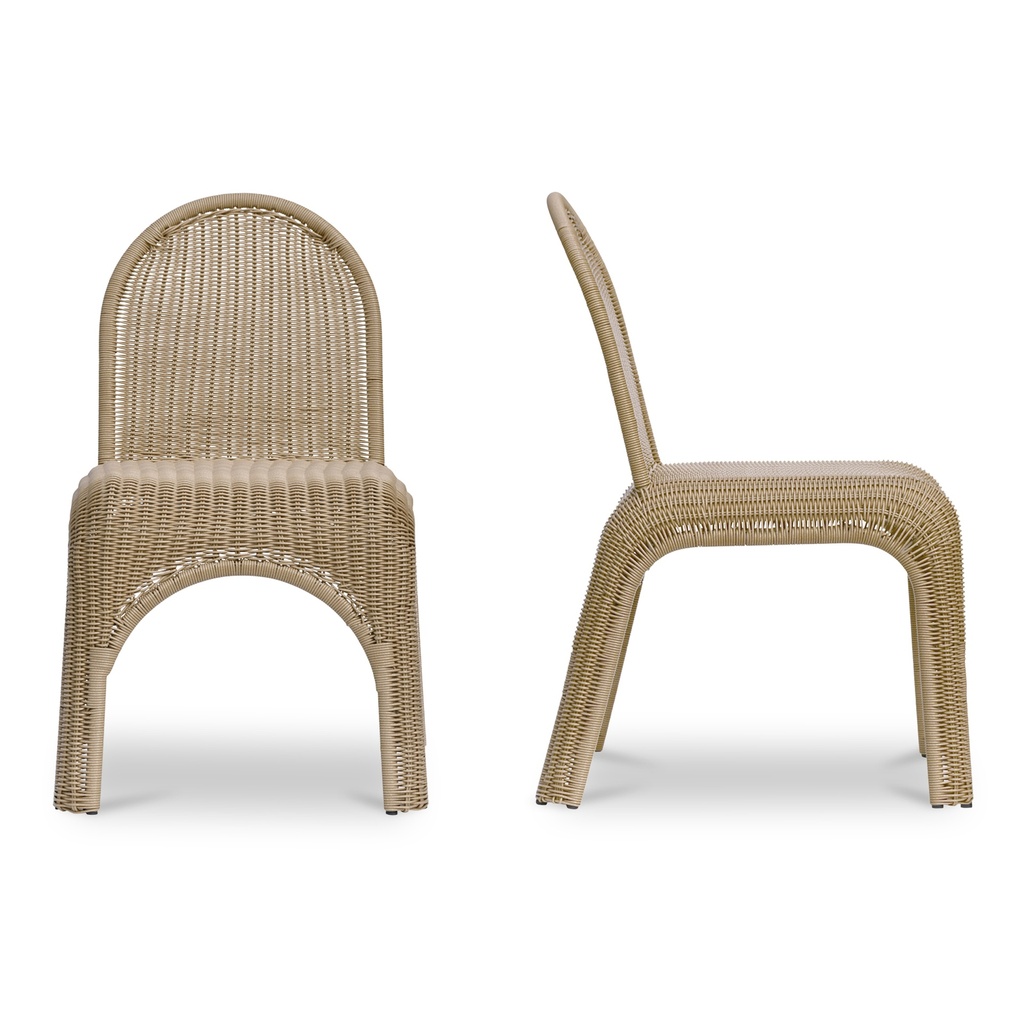 Kendall Outdoor Dining Chair Natural-Set of Two - 3