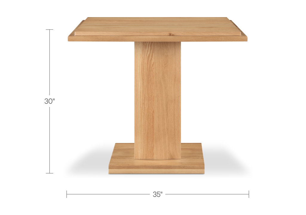 May Cafe Table Natural Oak - 7