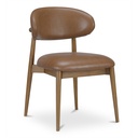 Ellie Dining Chair Brown Leather - 1
