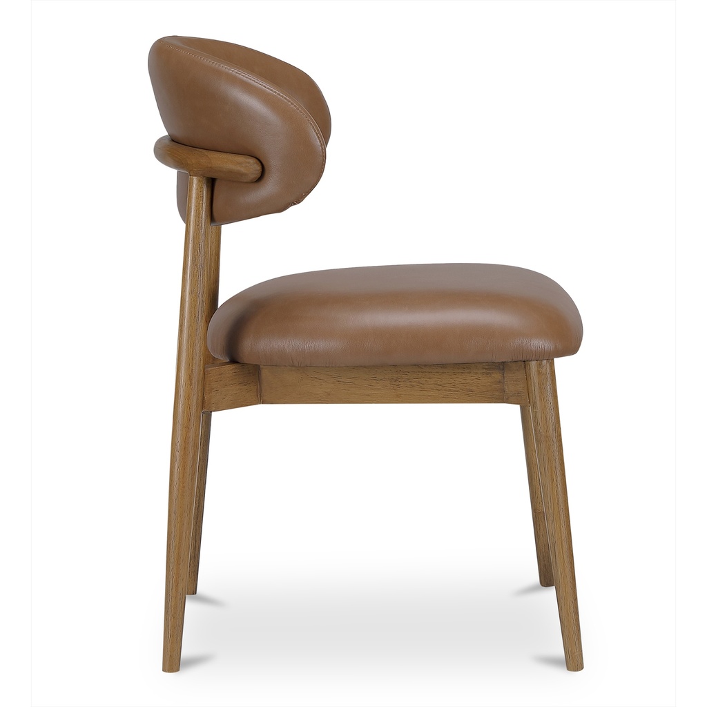 Ellie Dining Chair Brown Leather - 2