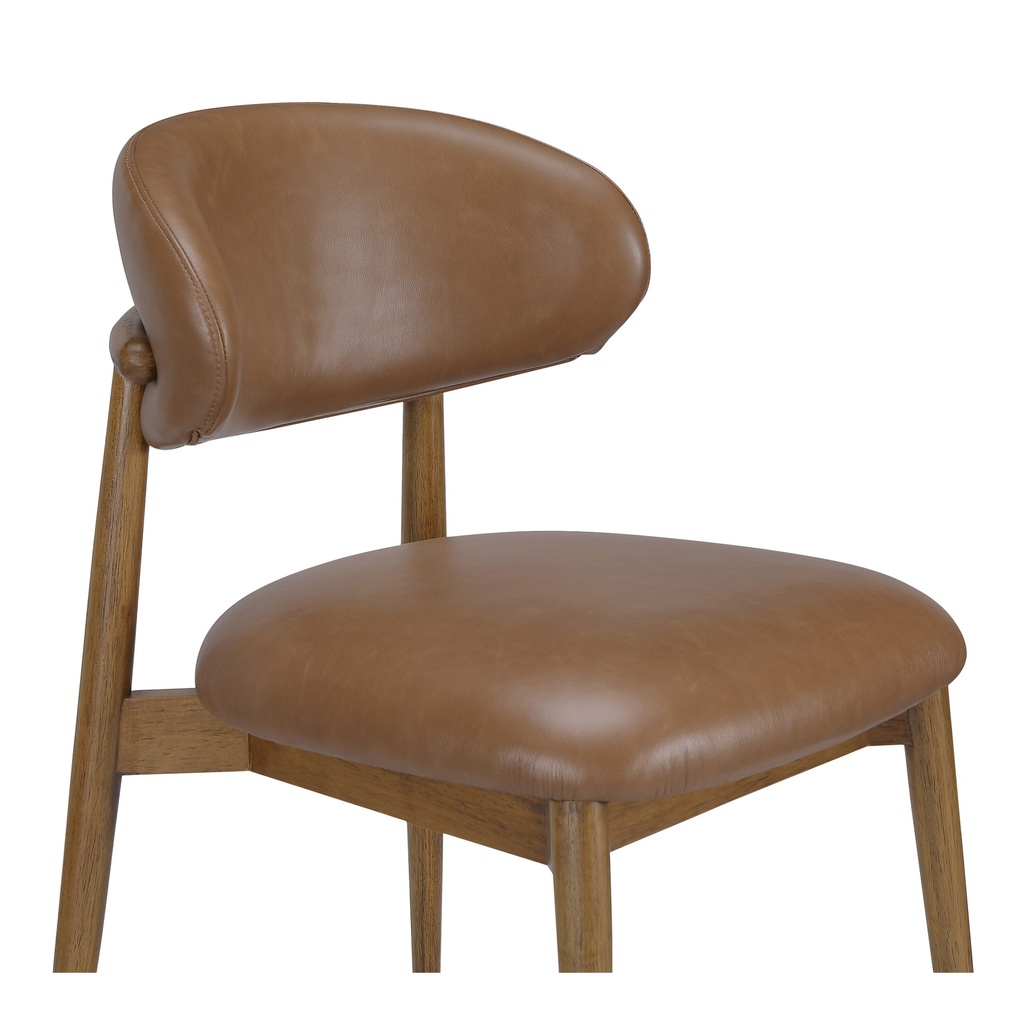 Ellie Dining Chair Brown Leather - 4