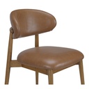 Ellie Dining Chair Brown Leather - 4
