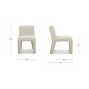 Verona Outdoor Dining Chair Cream - 7