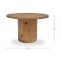 Hansen Dining Table Rustic Oak - 4