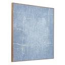 Notion Framed Painting Blue - 1