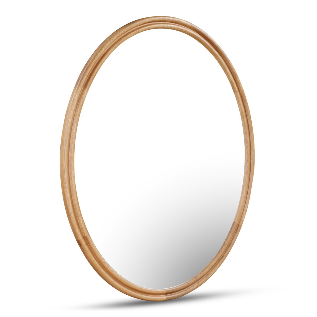 Alcott Oval Mirror Oak - 1