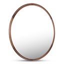 Alcott Small Round Mirror Walnut - 1