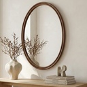 Alcott Oval Mirror Walnut - 4