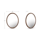 Alcott Oval Mirror Walnut - 5